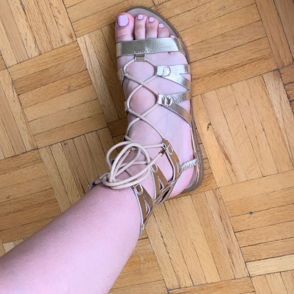 Gold sandals from Ever New